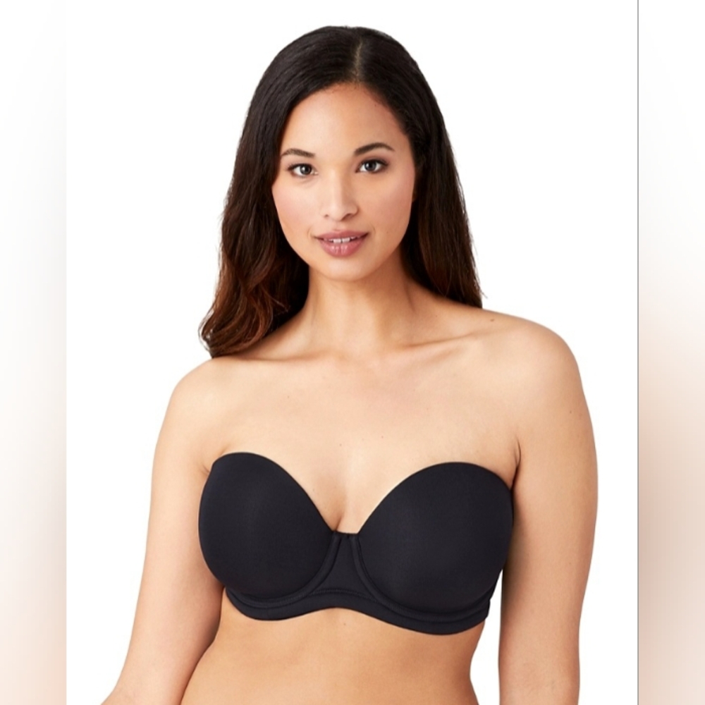 Wacoal Red Carpet Black Strapless Bra, Size 36G